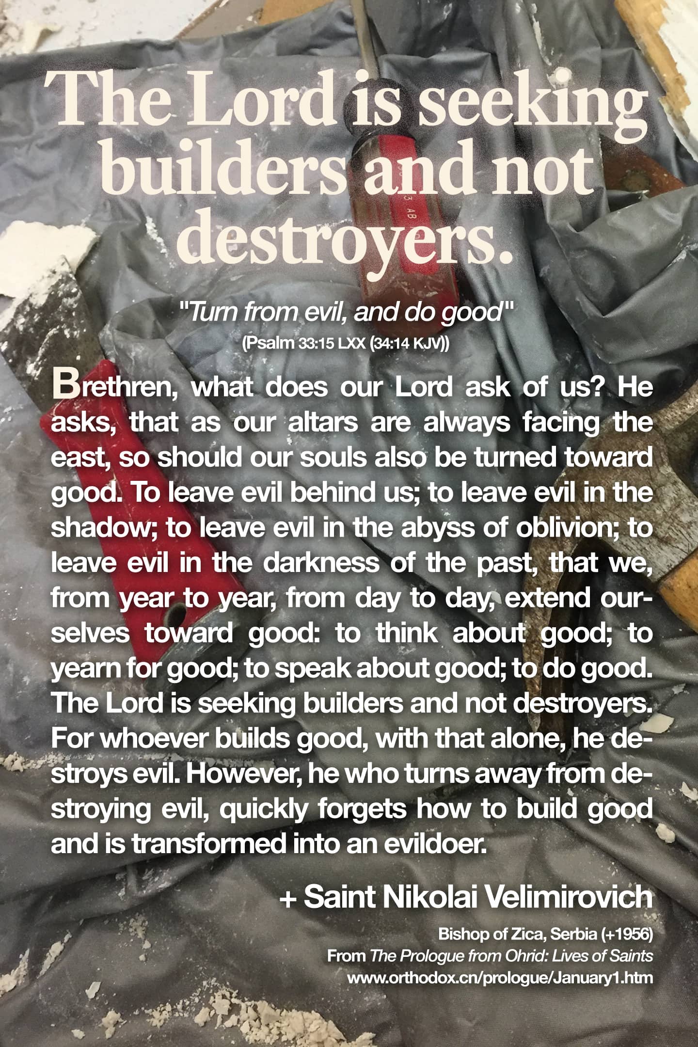 The Lord is seeking builders