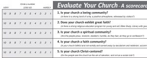 Evaluate your church